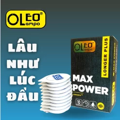 Bao cao su OLEO LAMPO MAX POWER kéo dài thời gian