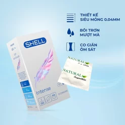 Bao cao su Shell Intense - Siêu mỏng 0.04mm 1