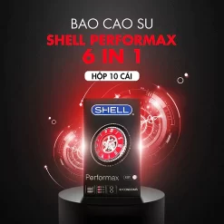 Bao cao su Shell Performax 6 in 1 - Kéo dài thời gian