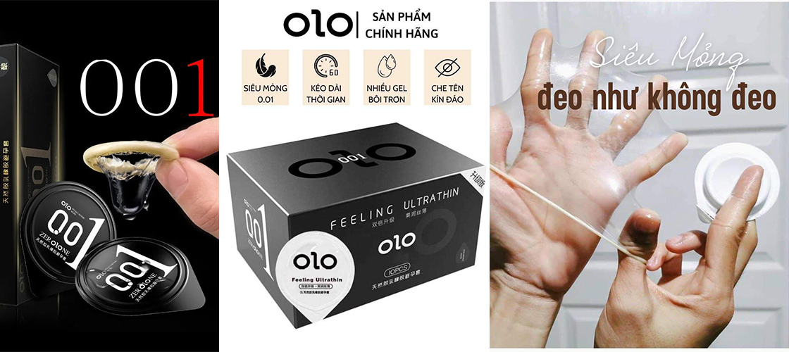 Bao cao su siêu mỏng 0.01mm kéo dài thời gian, mùi hương vani